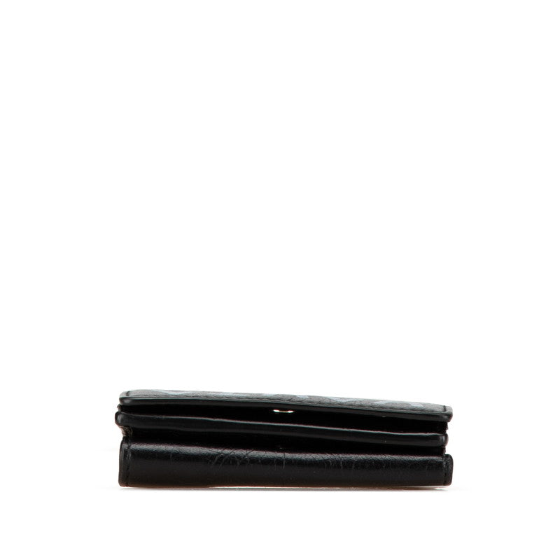 Balenciaga Graffiti Mini Wallet Black Leather