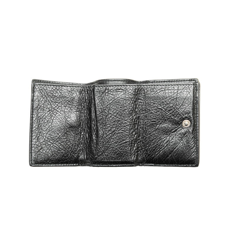 Balenciaga Graffiti Mini Wallet Black Leather