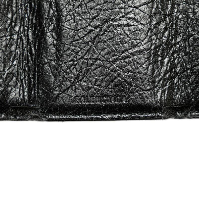 Balenciaga Graffiti Mini Wallet Black Leather