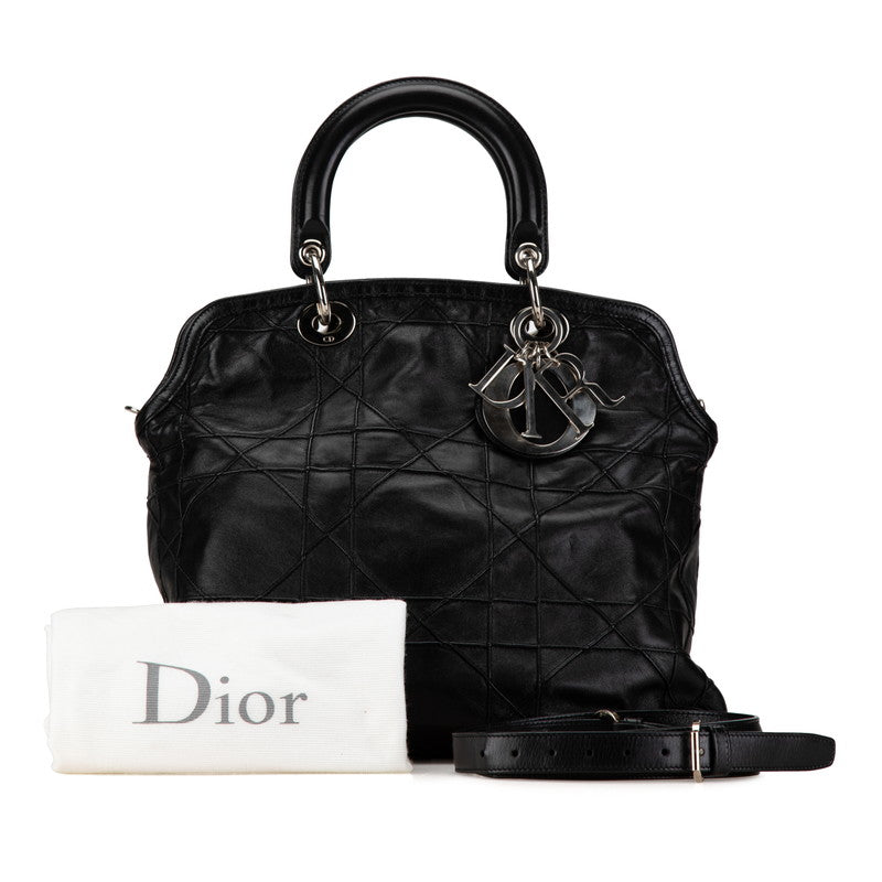 Dior Leather Cannage 2WAY Handbag