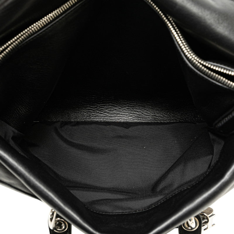 Dior Cannage Leather 2WAY Handbag Black