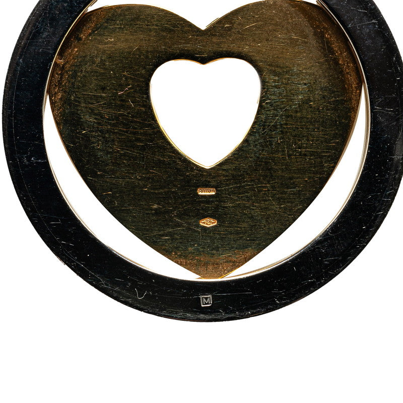 Bvlgari 18k Gold Tondo Heart Choker Metal Necklace in Good condition
