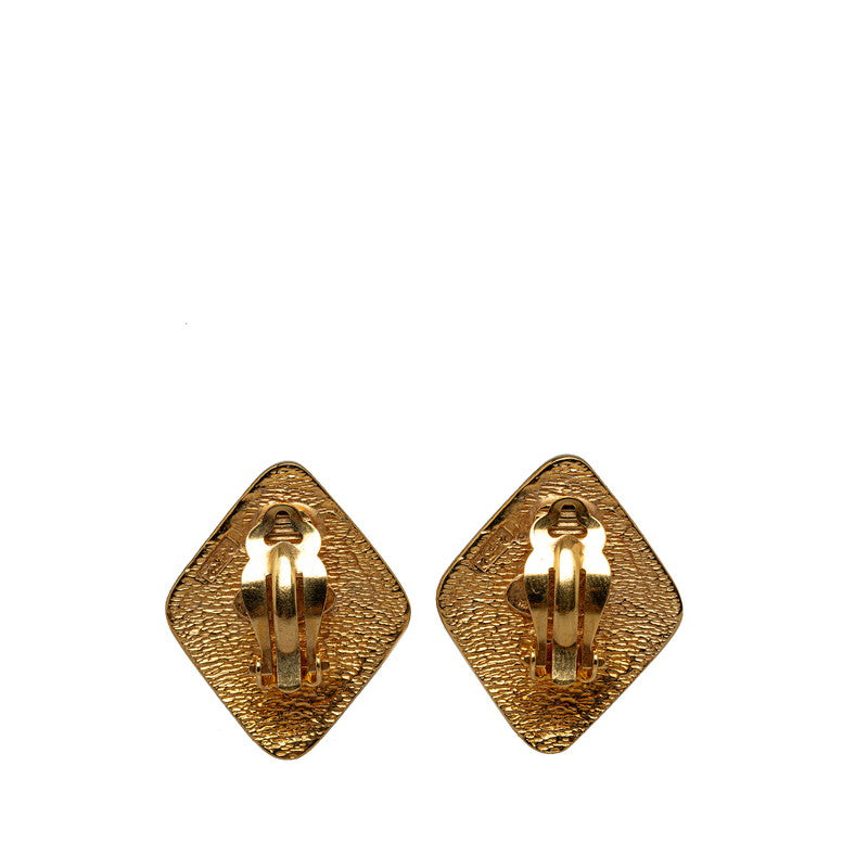Chanel CC Clip On Earrings  Metal Earrings in Good condition