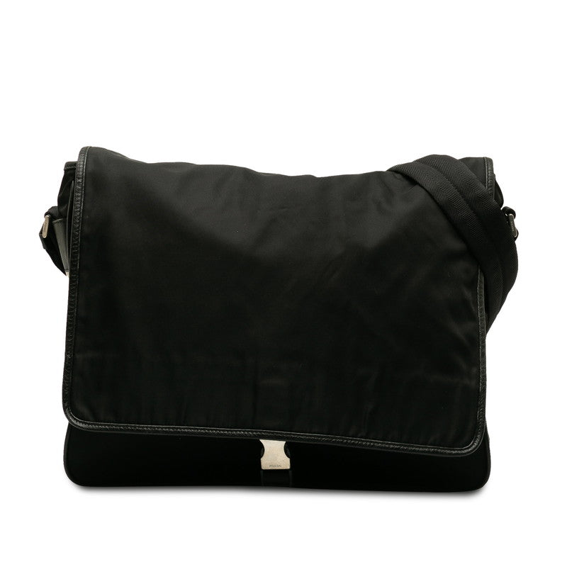 Prada Tessuto Messenger Crossbody Bag  Canvas Shoulder Bag in Good condition