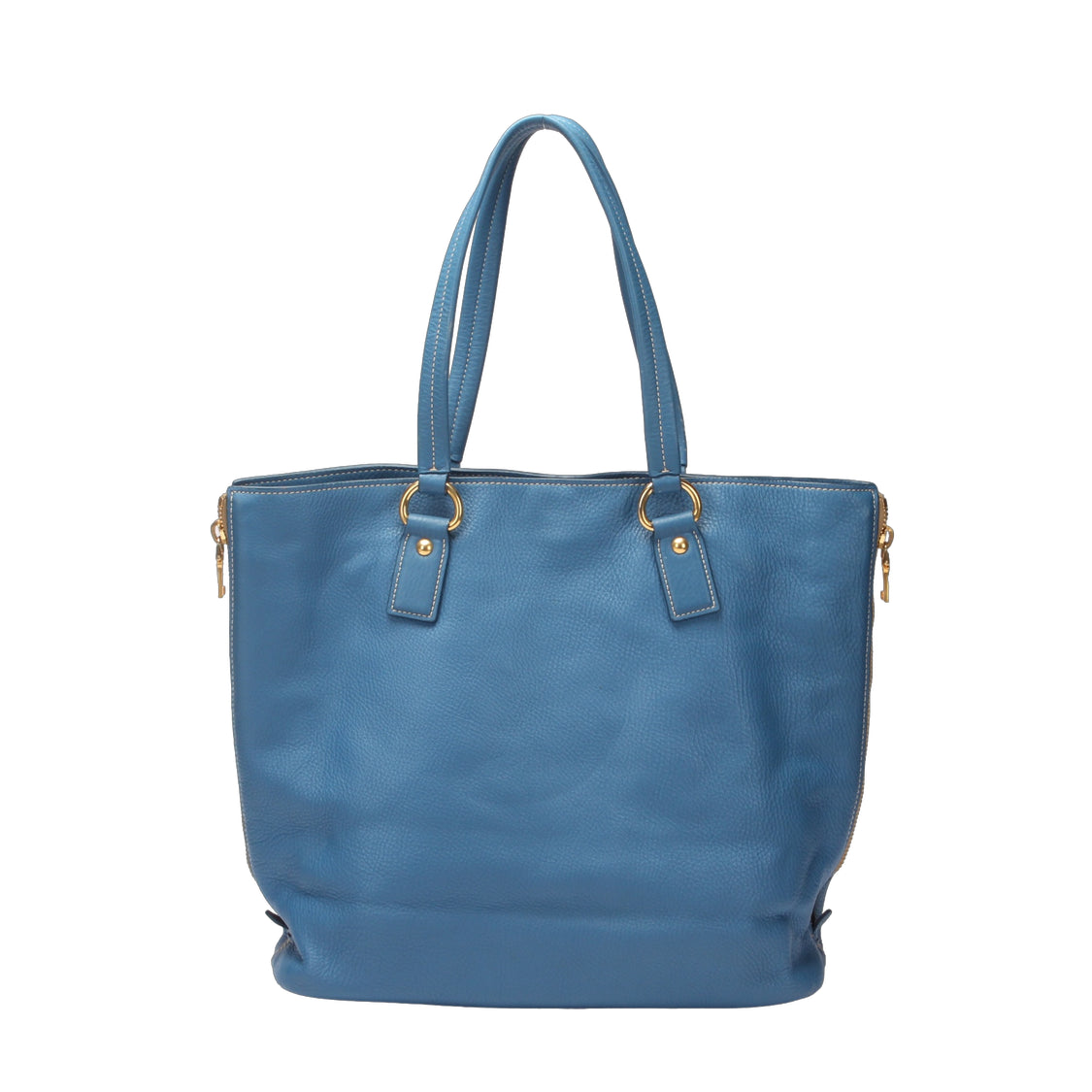 Vitello Daino Side Zip Shopper Tote