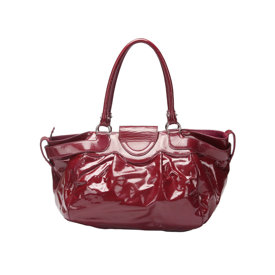 Gancini Marisa Patent Leather Shoulder Bag AB-21 A049