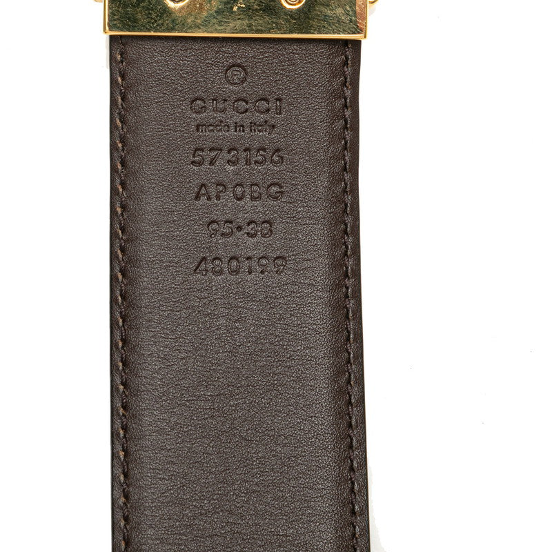 Gucci Reversible Leather Belt Square G Buckle