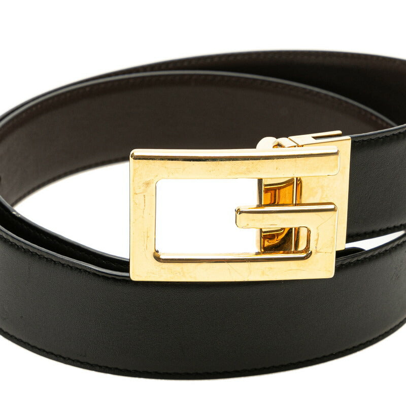 Gucci Reversible Leather Belt Square G Buckle