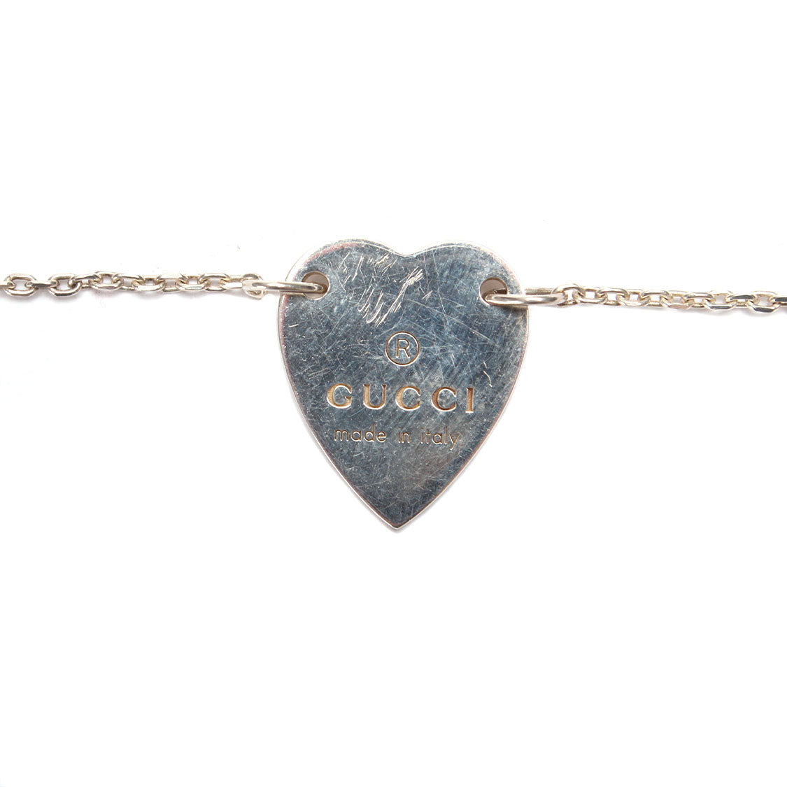 Heart Tag Charm Bracelet