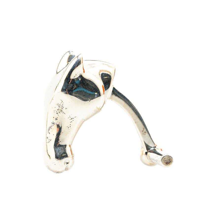 Hermes SV925 Silver Horse Motif Cufflinks in Great Condition