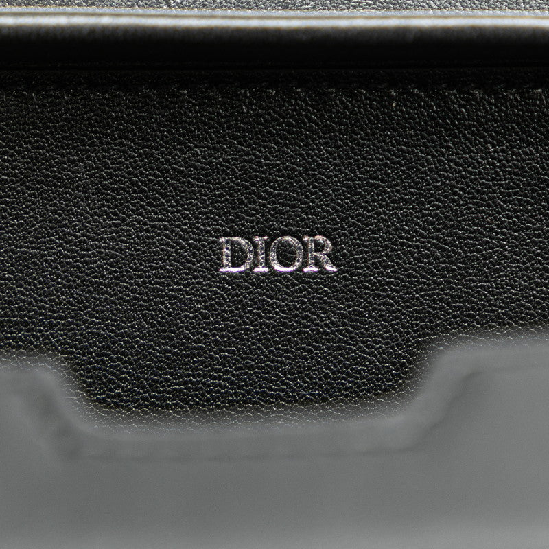 Dior Leather Messenger Bag 10 BO 0211 in Very Good Condition