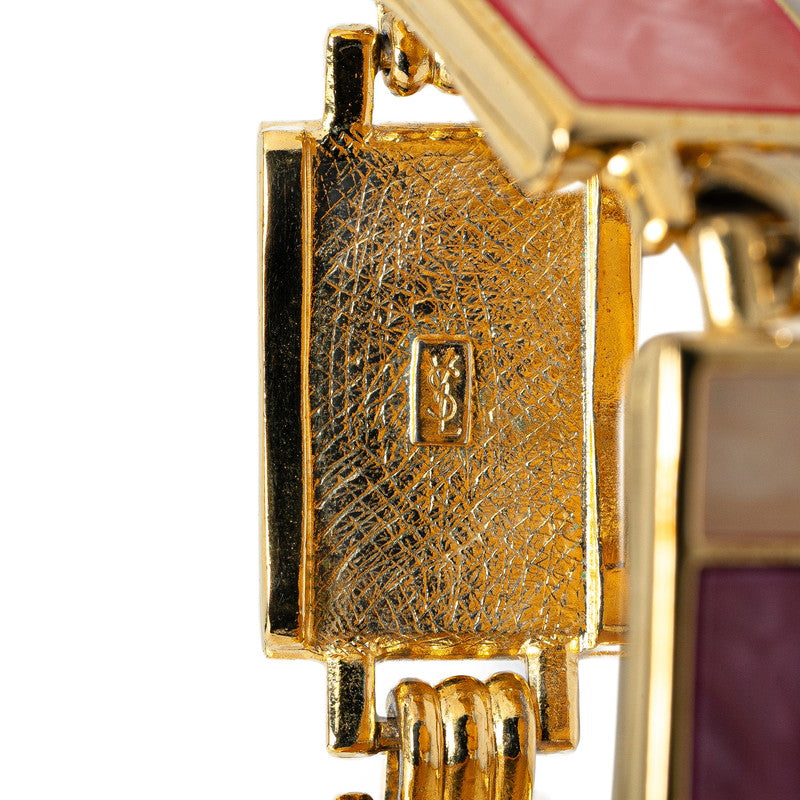 Yves Saint Laurent Vintage Square Bracelet Gold