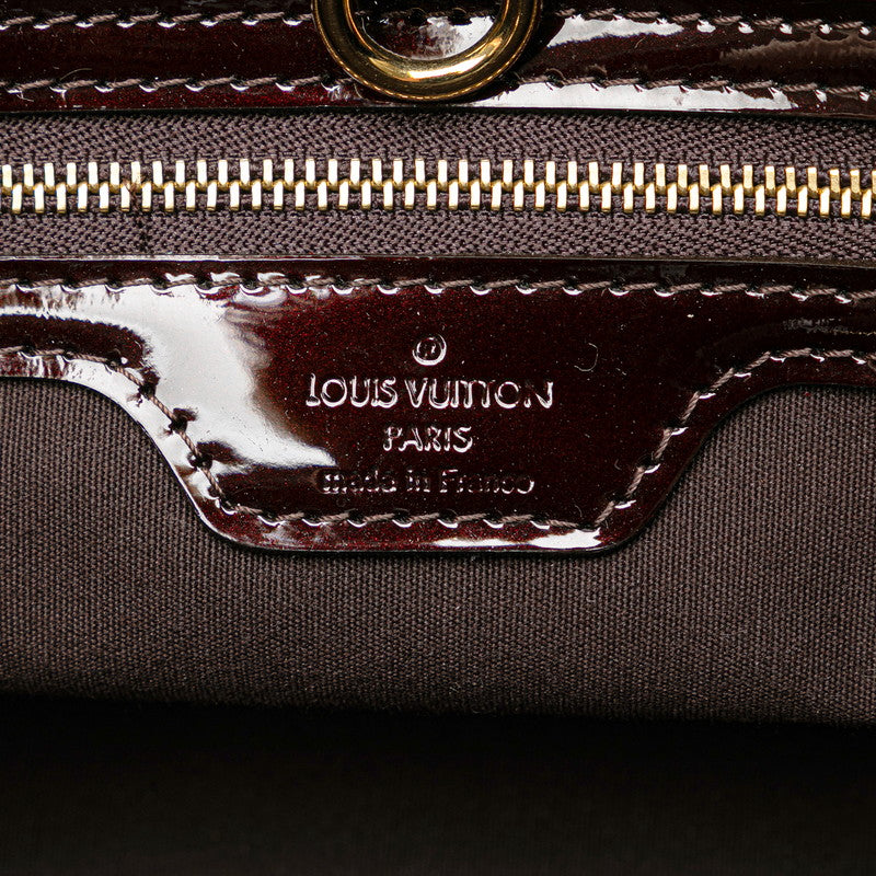 Louis Vuitton Wilshire PM Patent Leather Handbag M93641 in Very Good Condition