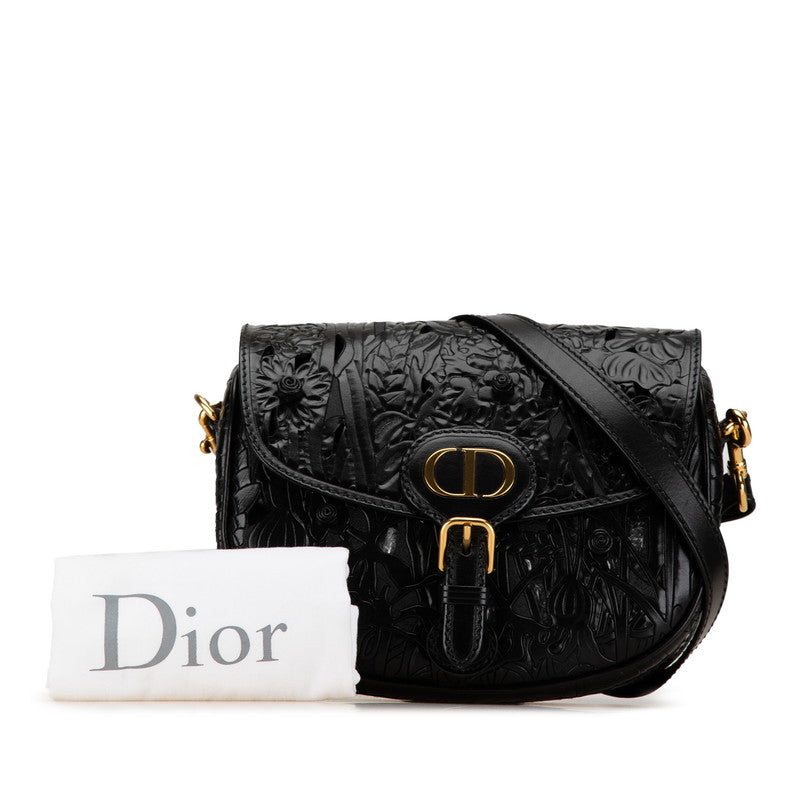 Dior Bobby Medium Floral Motif Leather Shoulder Bag in Great Condition