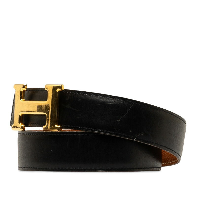 Hermes Leather H Buckle Constance Belt