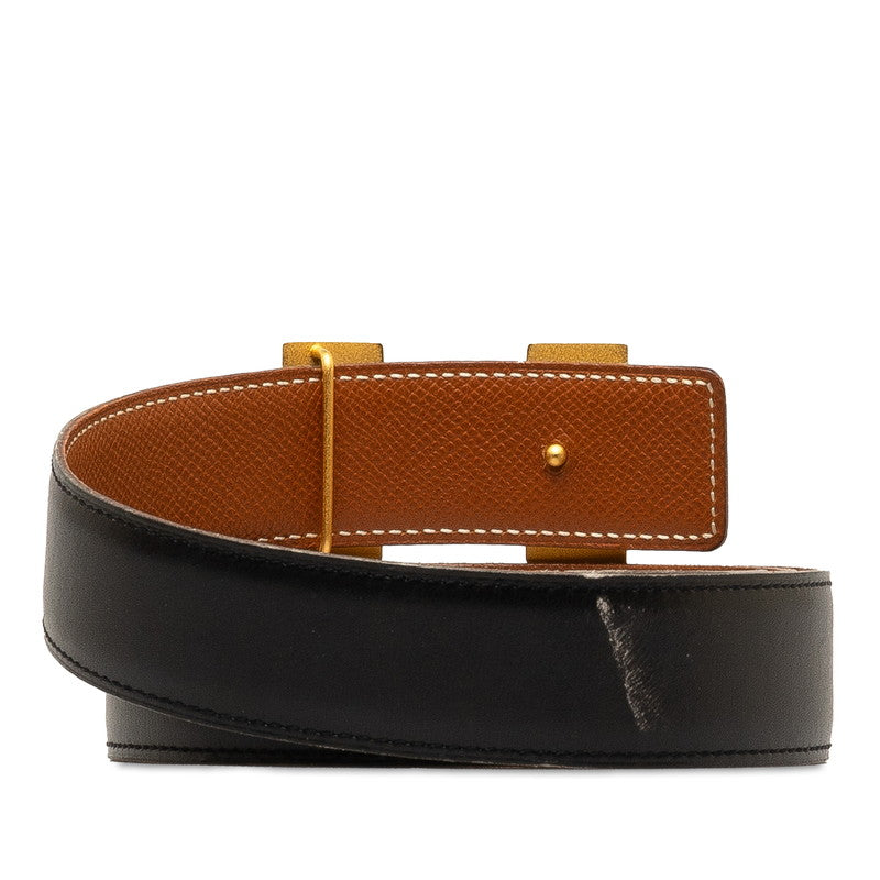 Hermes Leather H Buckle Constance Belt