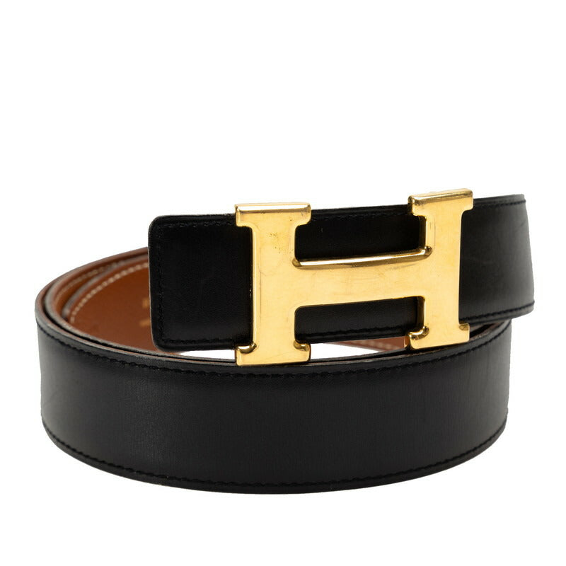 Hermes Leather H Buckle Constance Belt