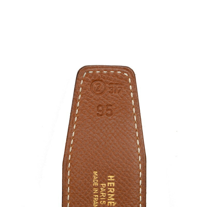 Hermes Leather H Buckle Constance Belt