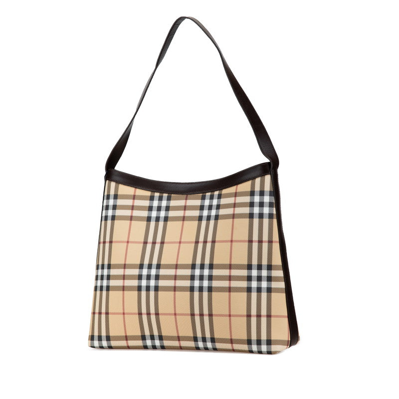 Burberry Nova Check PVC Leather Shoulder Bag