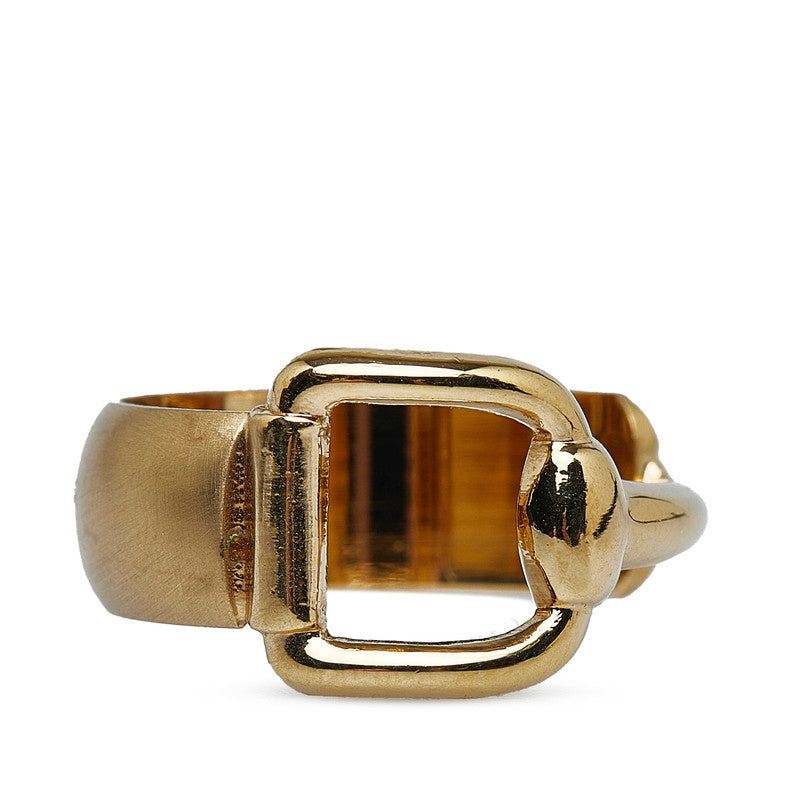 Gucci Horsebit Scarf Ring Gold Plated