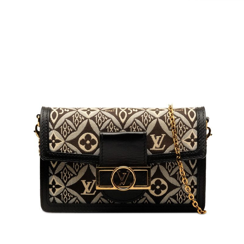 Louis Vuitton Portefeuille Dauphine Monogram Since 1854 Leather Jacquard Chain Shoulder Bag