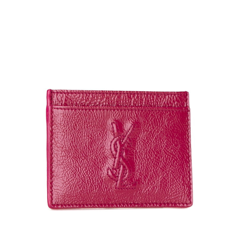 Yves Saint Laurent YSL Logo Leather Card Case in Very Good Condition