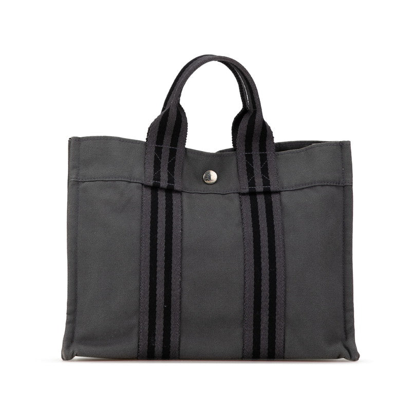 Hermes Canvas Fourre-Tout PM Tote Bag in Great Condition