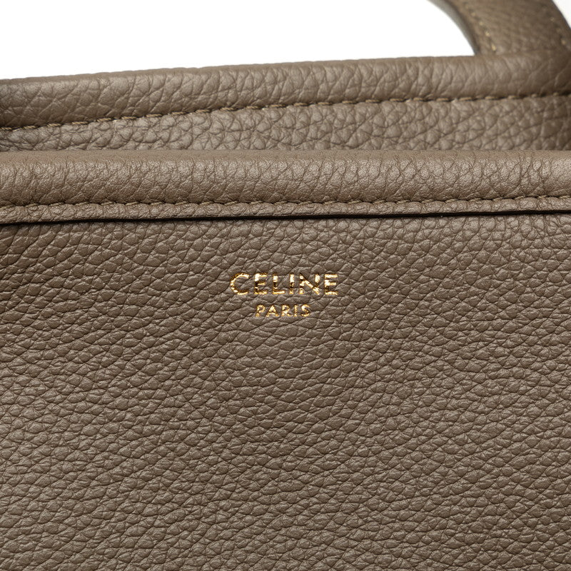 Celine Small Fold Cabas Leather Handbag