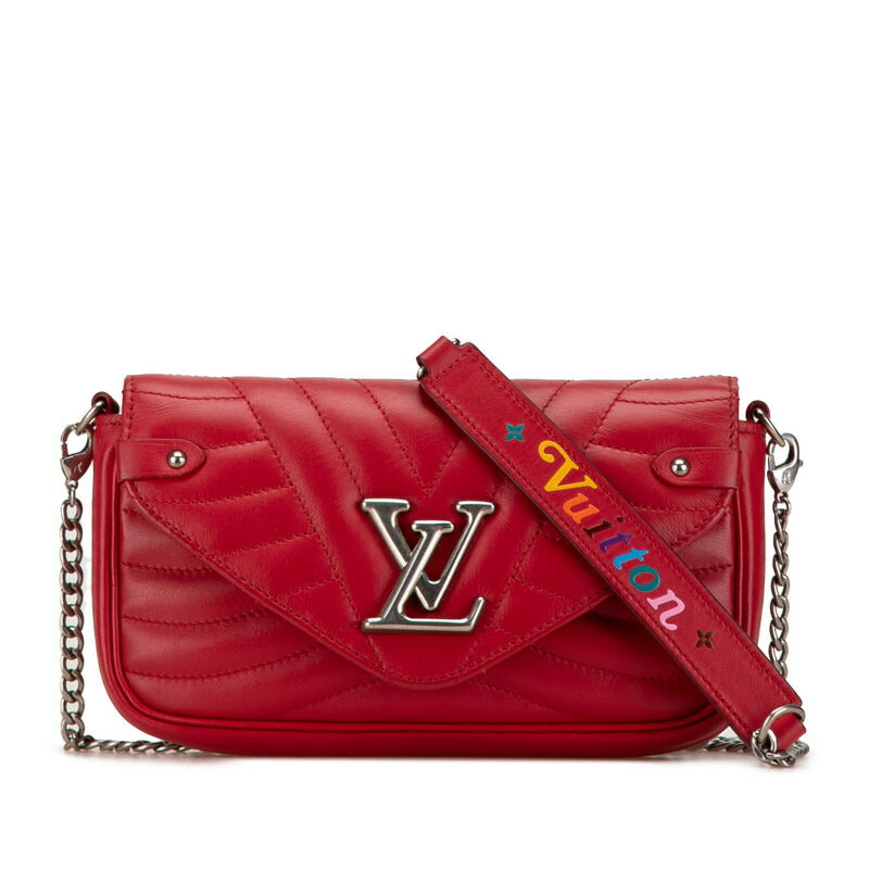 Louis Vuitton New Wave Quilted Long Wallet Red