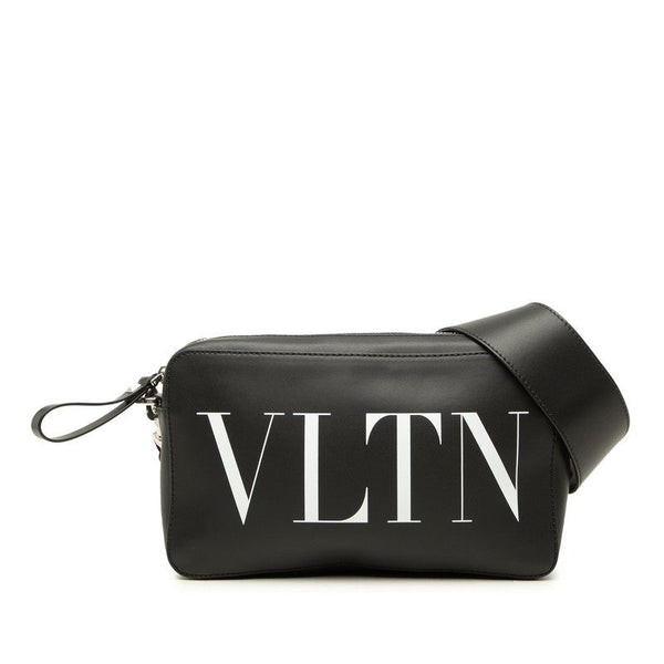Valentino VLTN Logo Rockstuds Leather 2way Shoulder Bag