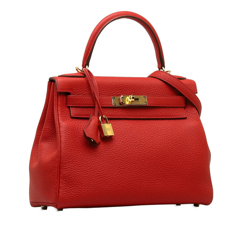 Hermes Kelly 28 Handbag Rose Texas