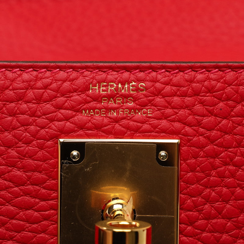 Hermes Kelly 28 Handbag 2WAY Rose Texas Clemence in Great Condition