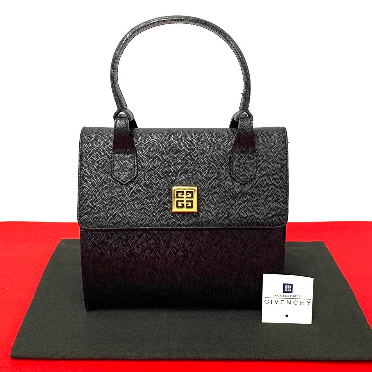 Givenchy Caviar Top Handle Bag  Leather Handbag in Good condition