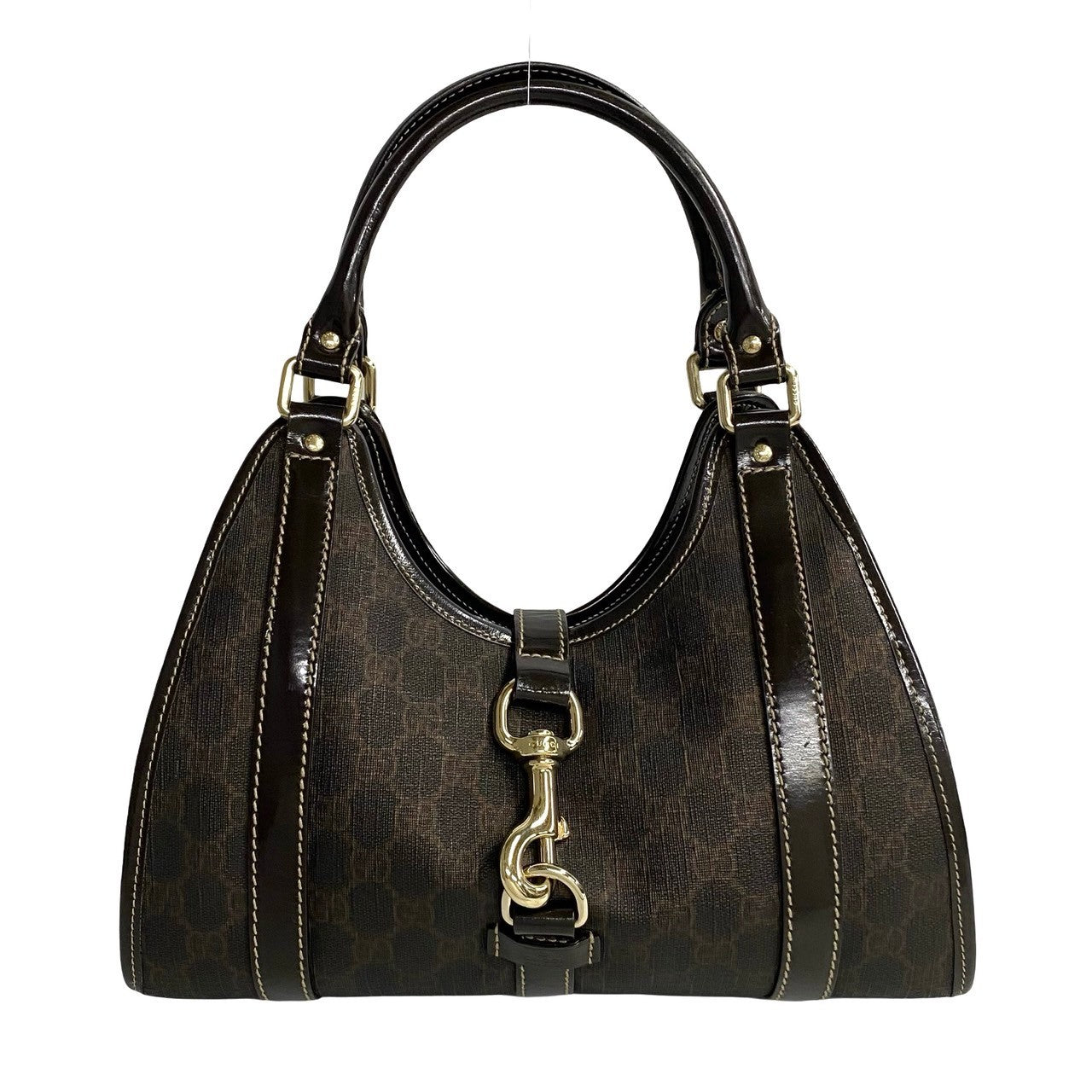 Gucci Gucci Gg Supreme Logo Leather Genuine Handbag Tote Bag Leather Tote Bag 203495 in Excellent condition