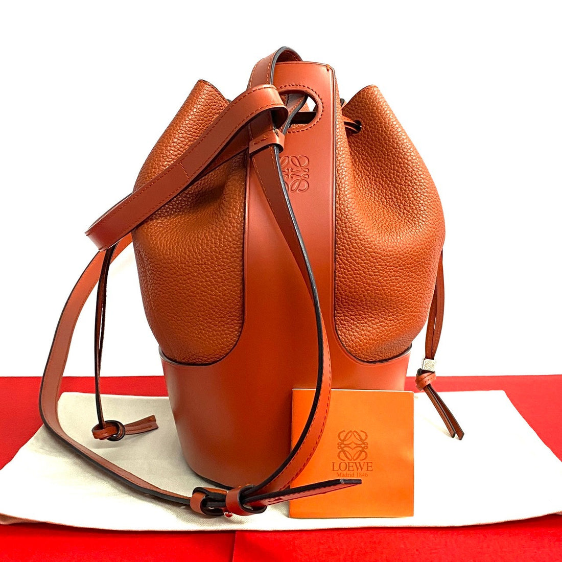 Loewe Leather Balloon Bucket Bag Leather Crossbody Bag in Great Condition