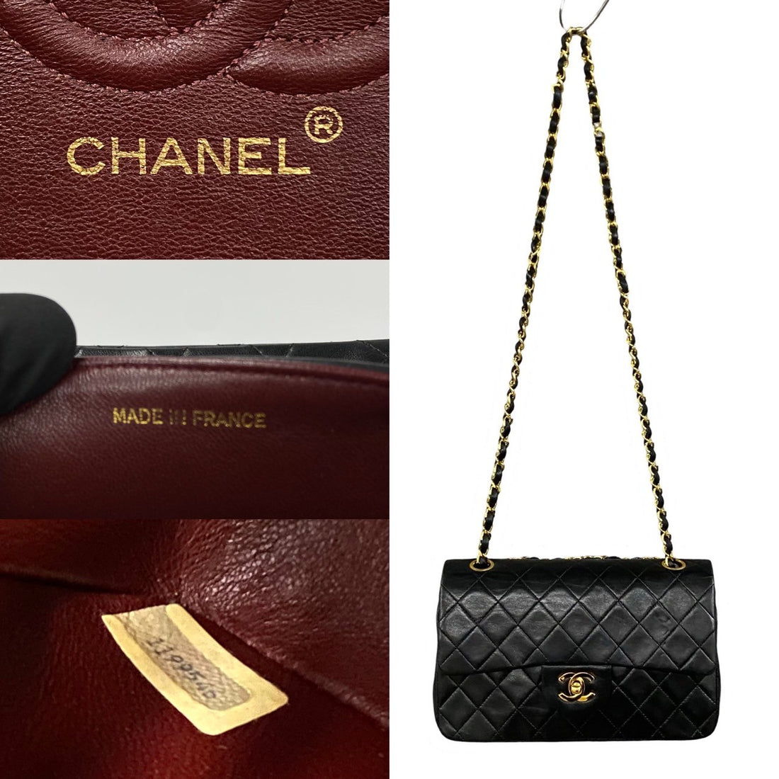 Chanel Classic Small Double Flap Bag  Leather Crossbody Bag