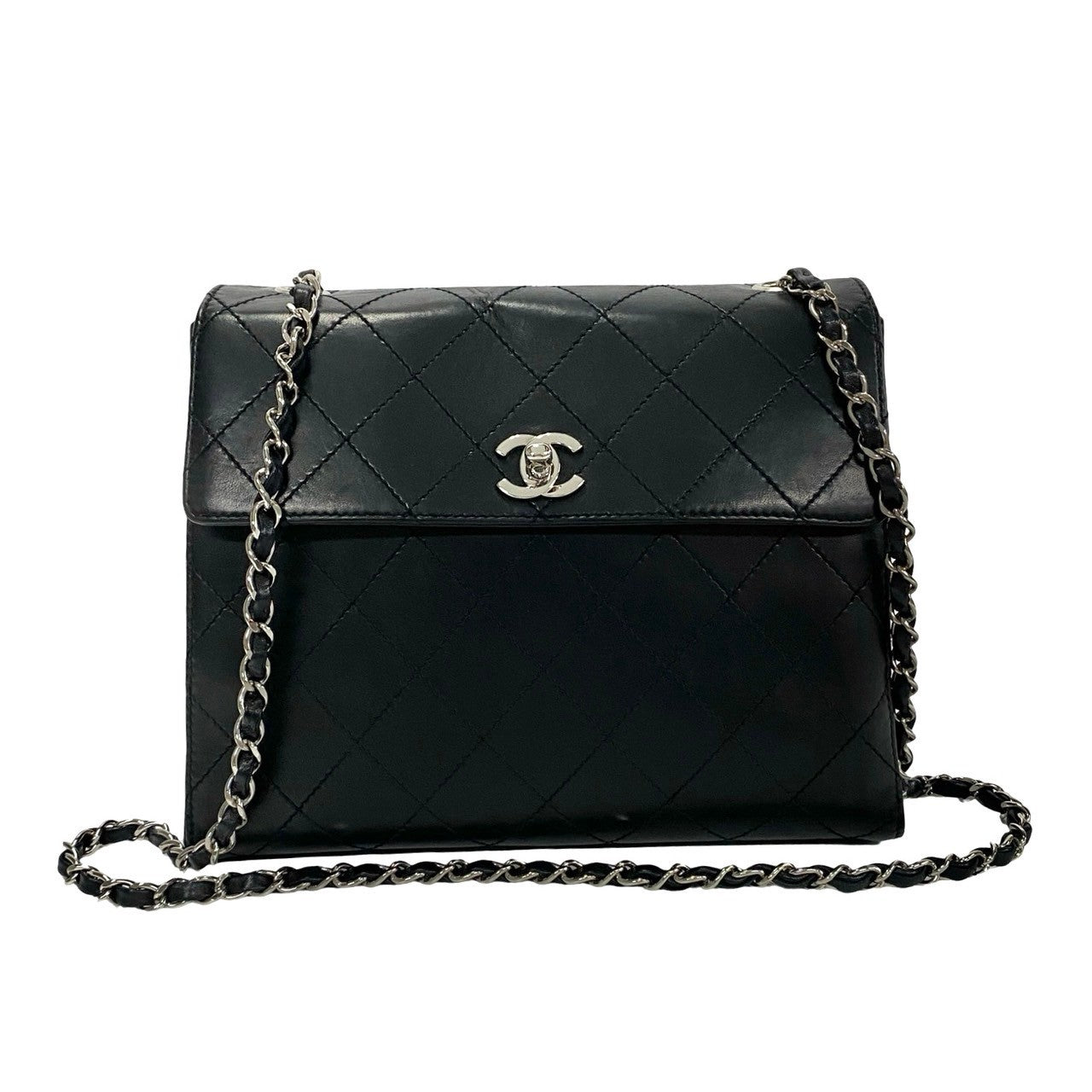 Chanel Matelasse Lambskin 26cm Chain Shoulder Bag Leather Shoulder Bag 59289 in Great Condition