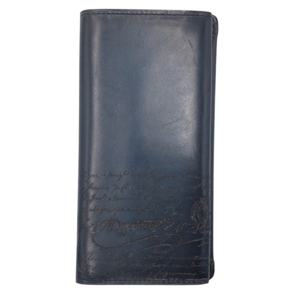 Berluti Scritto Calligraphy Espace En Wallet Leather Long Wallet