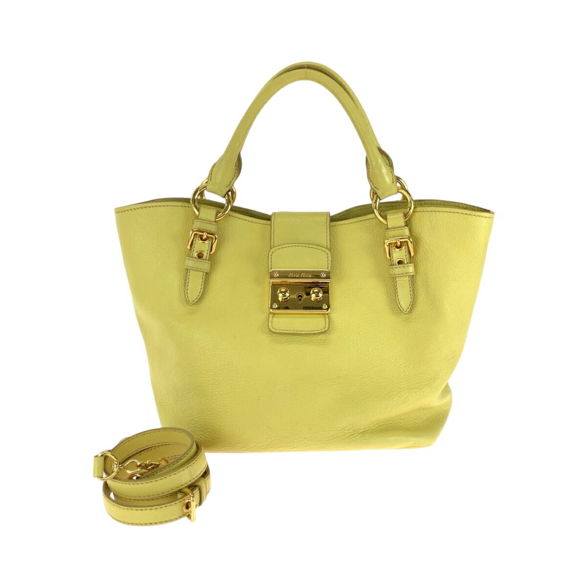 Miu Miu Madras Leather 2way Bag