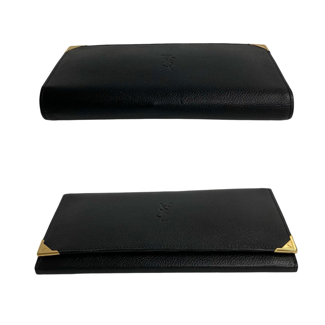 Yves Saint Laurent Cassandra Logo Long Wallet Leather Long Wallet 41802 in Great Condition