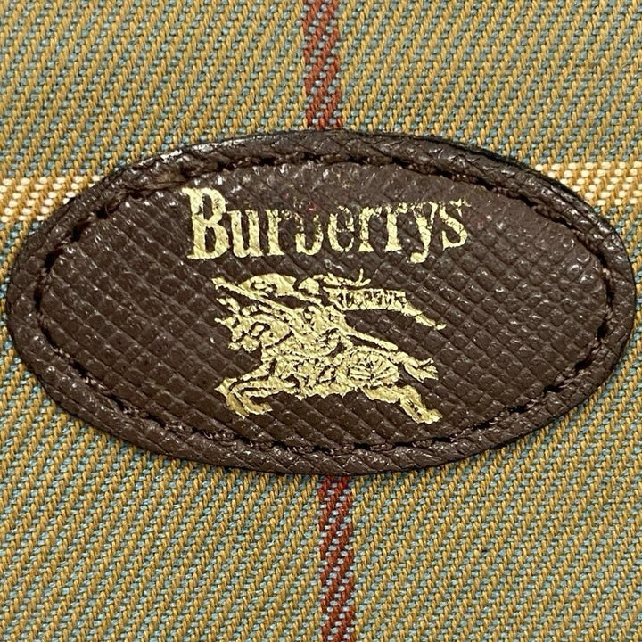 Burberry Canvas Check Clasp Wallet Canvas Short Wallet in Very Good Condition