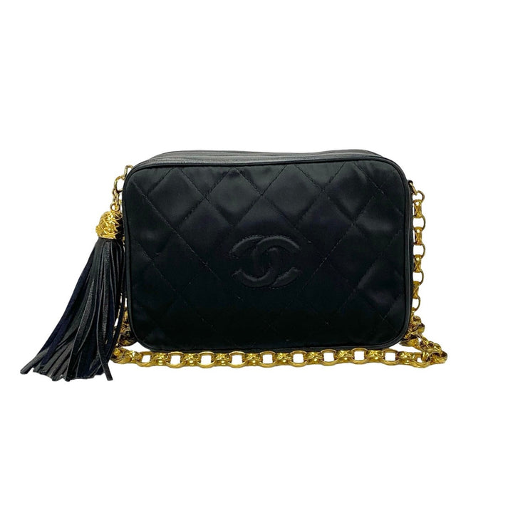 Chanel Matelasse Coco Tassel Shoulder Bag Canvas Shoulder Bag 42305 in Very Good Condition