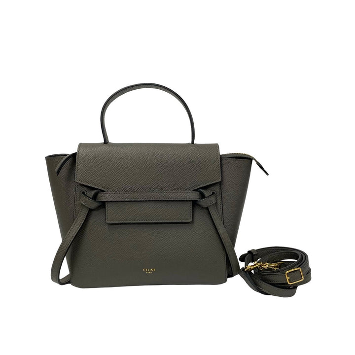 Celine Leather Nano Belt Bag Leather Handbag