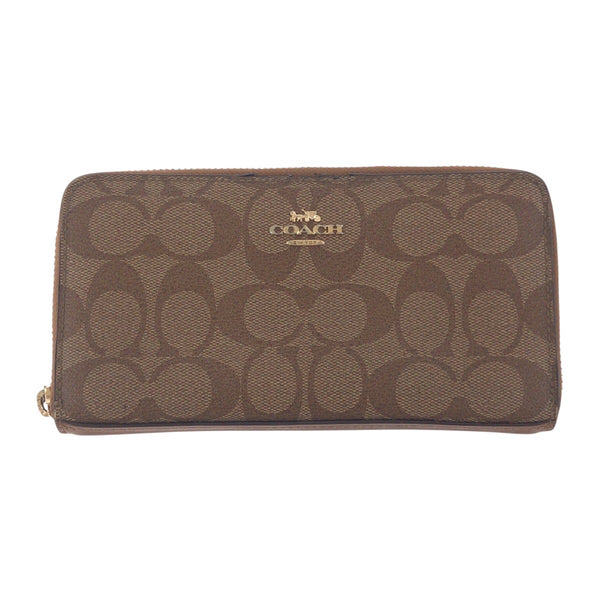 COACH Signature PVC Long Wallet