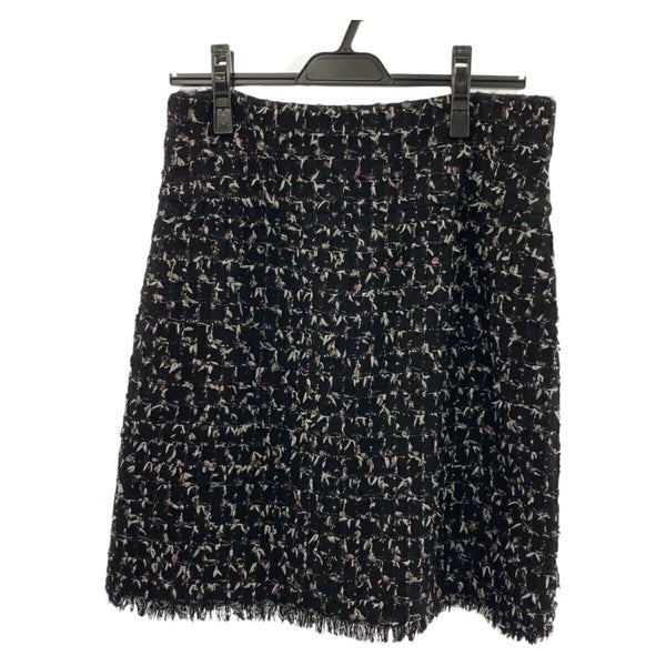 CHANEL Coco Mark Tweed Skirt