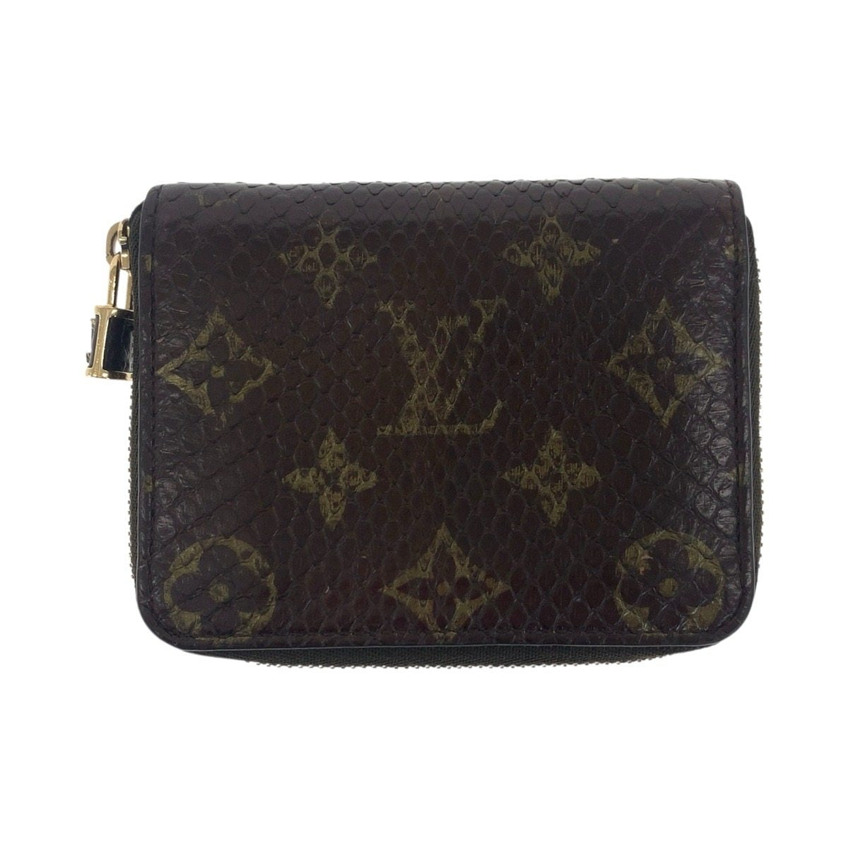 Louis Vuitton Zippy Coin Purse Monogram Python Leather Coin Case