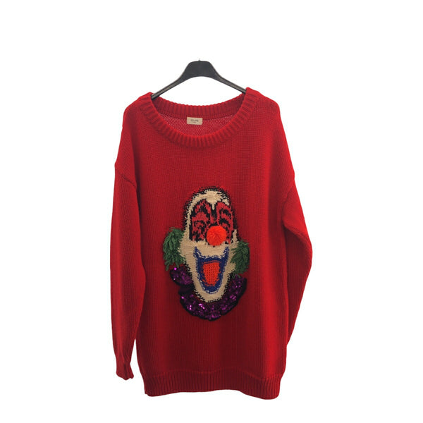 Celine Pierrot Wool Cotton Sweater