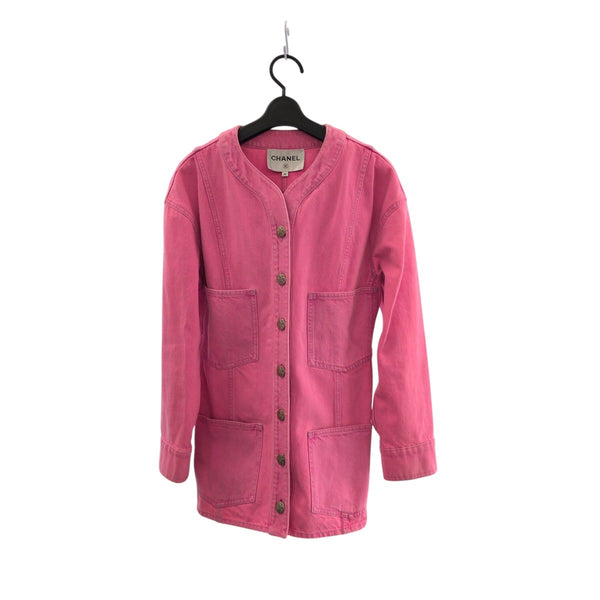 Chanel Coco Mark Cotton Denim Jacket