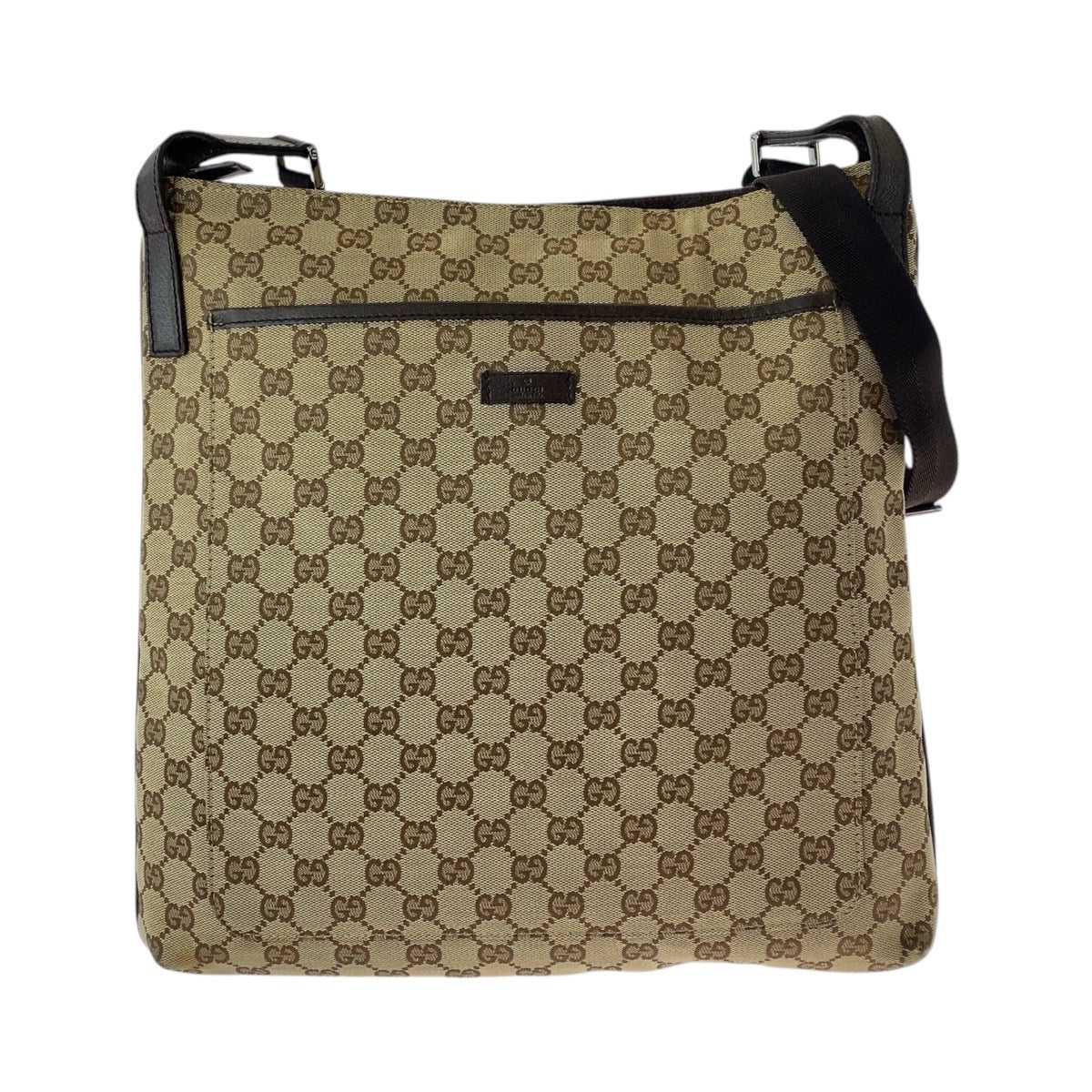 Gucci GG Canvas Leather Shoulder Bag