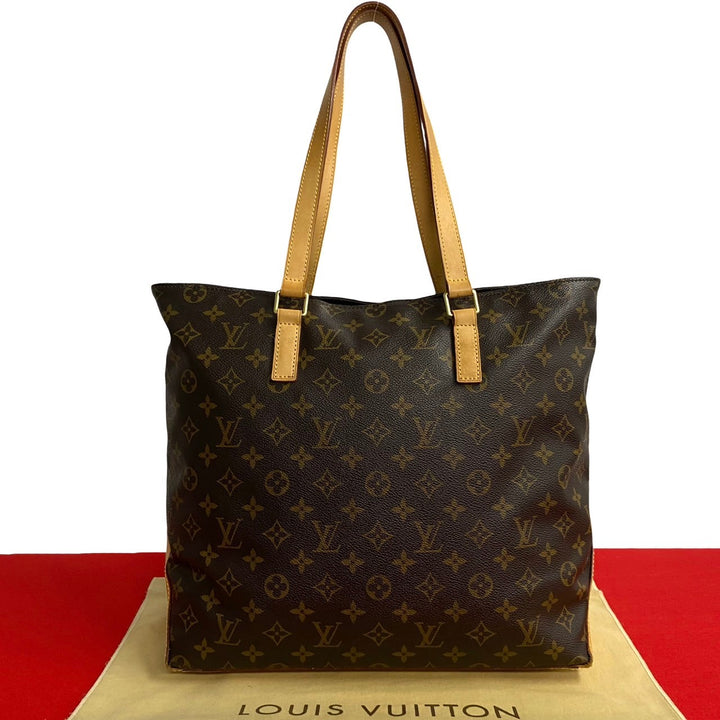 Louis Vuitton Cabas Mezzo Canvas Tote Bag M51151 in Very Good Condition